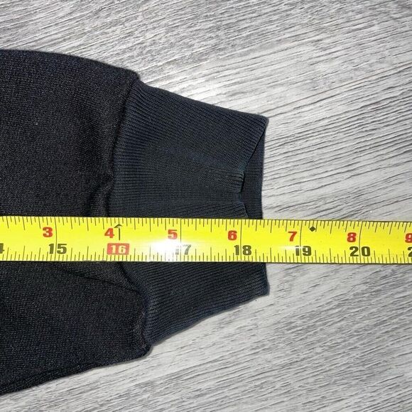 Reformation Sweatshirt Women's XS Hunter Cropped Pullover Long Sleeve Top Black - Picture 9 of 11